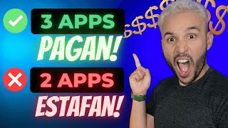 3 apps para ganar dinero REAL y dos que son SCAM [upl. by Karlee]