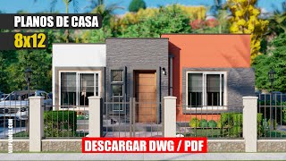 ✅ Planos de Casa Moderna 1 Piso 3 Dormitorios ➜ Económica [upl. by Zoha]