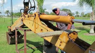 Case 580 Super L Backhoe Boom Cylinder Removal [upl. by Lyndell445]