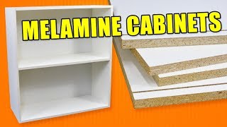 Economy Cabinet Making with Melamine How to Build Cabinets [upl. by Enalahs]