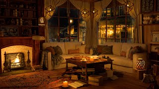 4K Cozy Coffee Shop ☕ Background Instrumental to Relax Study Work [upl. by Navnod]