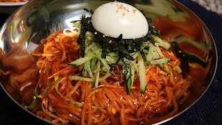 Spicy Chewy Noodles Jjolmyeon 쫄면 [upl. by Obeng]