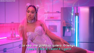 Ariana Grande  7 rings  Lyrics  Español  Video Oficial [upl. by Bohlen]