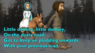 Little Donkey with lyrics for congregations [upl. by Euqinahs406]