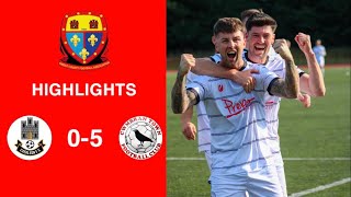 Caerleon 05 Cwmbrân Town  Gwent FA Senior cup  Quarter final highlights [upl. by Ydnahs]