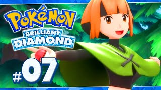 Pokemon Brilliant Diamond Part 7 ETERNA CITY GYM LEADER Gameplay Walkthrough [upl. by Afihtan]