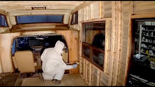 RV REMODEL  CLOSED CELL SPRAY FOAM INSULATION [upl. by Ciprian815]