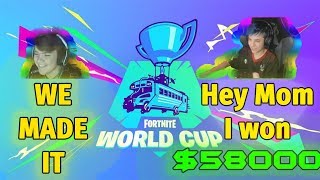 Fortnite World Cup EMOTIONAL Reactions to Qualification WINNING 50000 WEEK 2 [upl. by Galateah969]