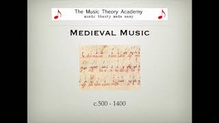 Medieval Music  A Quick Guide [upl. by Anitirhc]