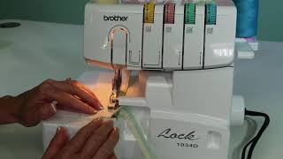 Brother 1034D Serger 9 Stitch Length [upl. by Hemetaf557]