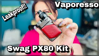 Leakproof Vaporesso Swag PX80 Kit [upl. by Zebaj]