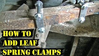 How to Add Leaf Spring Clamps Demo Derby Tips [upl. by Dixil]