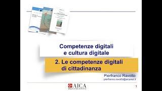 2 Competenze Digitali di cittadinanza  DigComp [upl. by Kiehl]