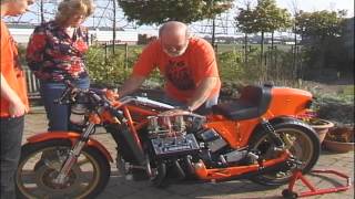 Laverda V6 start by Cor Dees Laverdamuseum [upl. by Yrakaz]