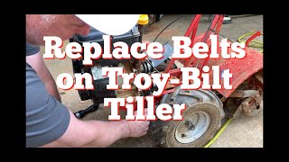 How to Replace Belts on TroyBilt Tiller [upl. by Iorio]