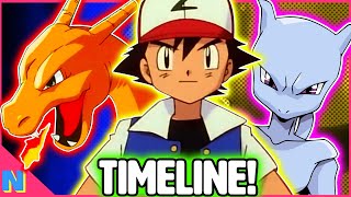 The Complete Pokemon Anime Timeline  Part 1 The Original Series Kanto Orange Isles amp Johto [upl. by Ecinereb423]