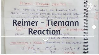 Reimer Tiemann reaction [upl. by Annam24]