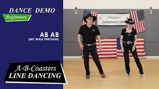 AB AB  Line Dance Demo amp Walk Through [upl. by Laverna]