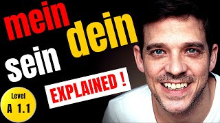 Mein Dein Sein │ Possessivartikel │ German Possessive Articles [upl. by Ayhtak]