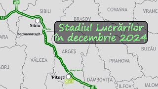 Autostrada A1 Sibiu  Pitești în decembrie 2024 [upl. by Stefa448]