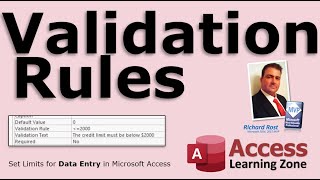 Microsoft Access Validation Rules Set Limits for Data Entry [upl. by Persse]