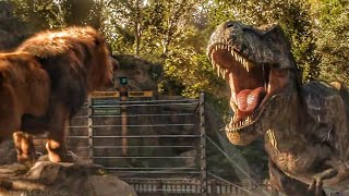 Welcome to Jurassic World  Lion vs T Rex Scene  Jurassic World Fallen Kingdom 2018 Movie Clip HD [upl. by Salahi443]