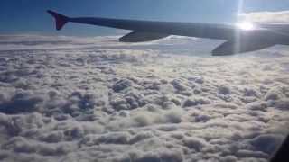 Airplane taking off amp ascending above the clouds [upl. by Leber]