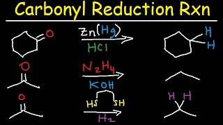 Clemmensen Reduction amp Wolff Kishner Mechanism [upl. by Ahseekan559]