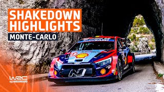 Shakedown Highlights  WRC Rallye MonteCarlo 2023 [upl. by Johnsson836]