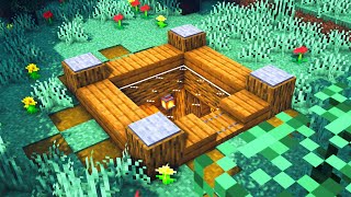 Minecraft Underground Starter House How to build a Survival Starter House Tutorial [upl. by Miguela419]