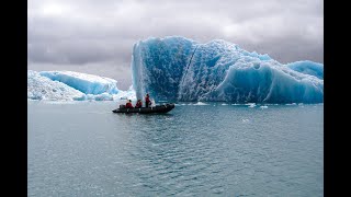 Glacier Lagoon Iceland Zodiac Boat Tour [upl. by Ahsinyt]