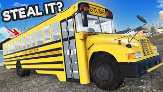 I Tried to Steal the NEW SCHOOL BUS in the Mon Bazou Update [upl. by Droffig]