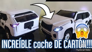 Como Hacer un Carro de Cartón How to make a cardboard cart [upl. by Hilleary626]