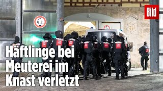 Gefängnismeuterei Polizei stürmt Knast in Thüringen  JVA Untermaßfeld [upl. by Paley314]