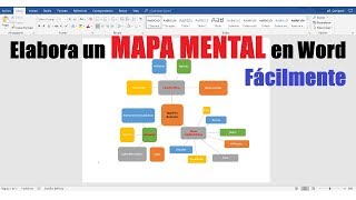 CÓMO HACER UN MAPA MENTAL EN WORD FÁCILMENTE [upl. by Trauner]