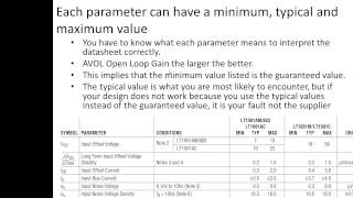 How to read an OPAMPs Data Sheet [upl. by Nastassia]