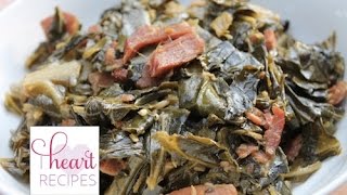 How to cook Southern Collard Greens  Recipe  I Heart Recipes [upl. by Hannaoj]