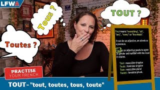 Practise your French TOUT  quotTout toutes tous toutequot [upl. by Asyen207]