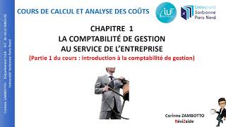 Cours de comptabilité analytique  GEA  11 Introduction à la comptabilité de gestion [upl. by Mancino]