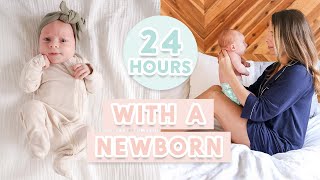 24 HOURS WITH A NEWBORN  First Time Parents  Our Daily Routine [upl. by Ardnekan667]