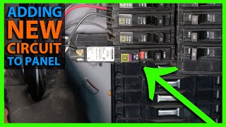 How To Add a New Circuit Breaker to a Main or Sub Panel [upl. by Kiri945]