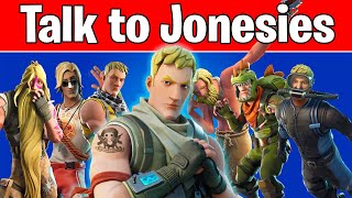 Talk to the Jonesies Fortnite Raz Challenges Where are all the Jonesies  All Jonesy locations [upl. by Anerak262]